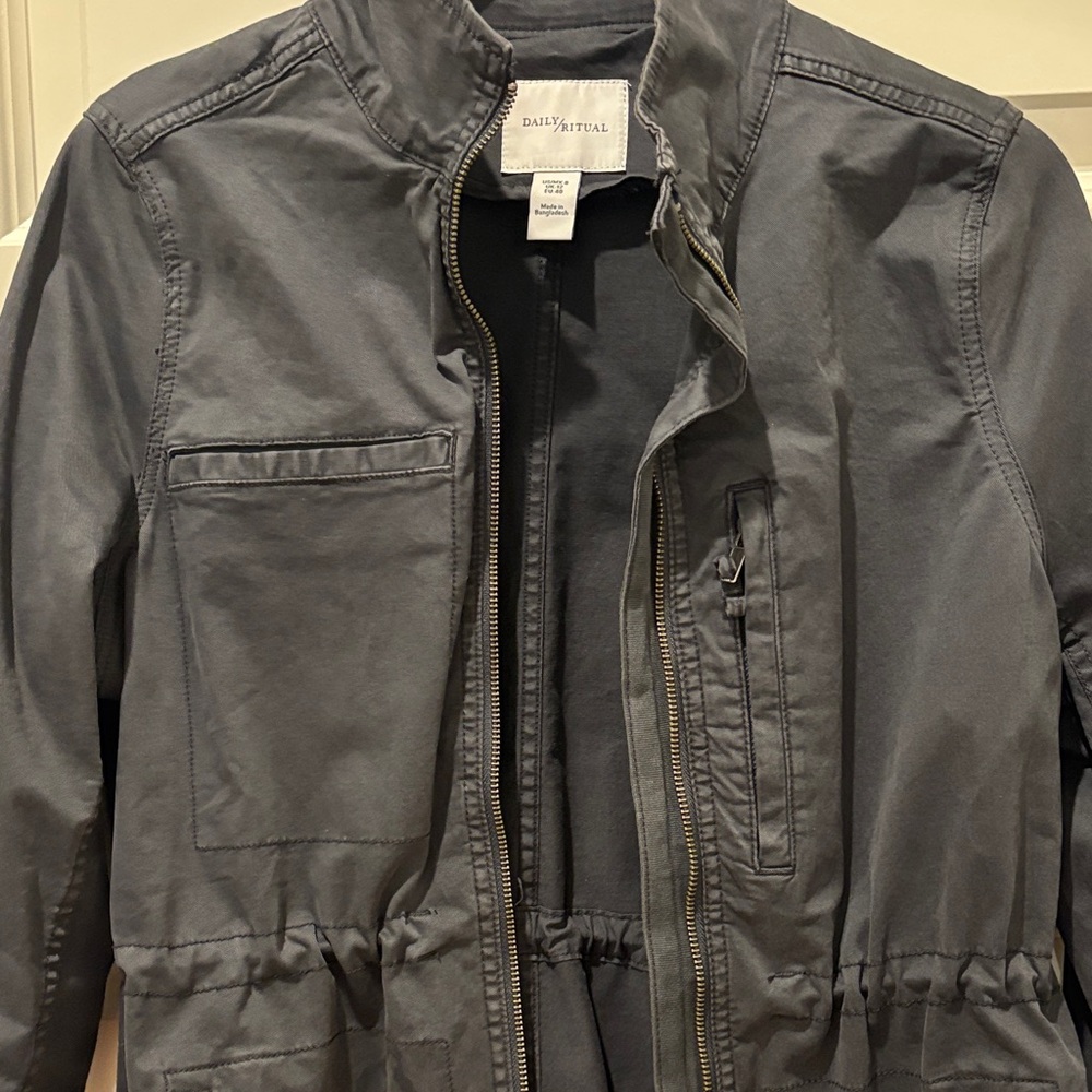 Daily Ritual Dark Navy Utility Jacket - Picture 2 of 6